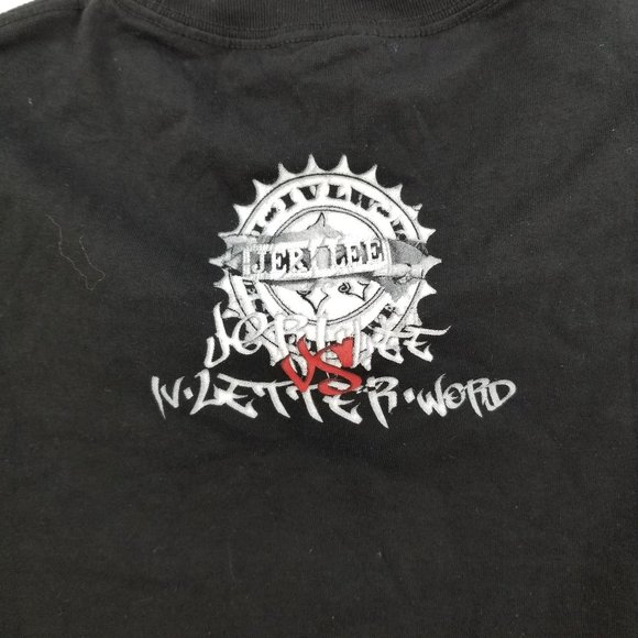 Jeri Lee VS IV Letter Word Graphic Shirt Black - Picture 3 of 5